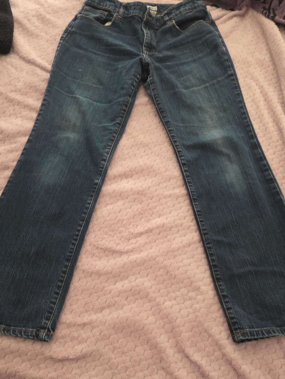 Chico's Women's Straight-Leg Jeans in Dark Blue Wash